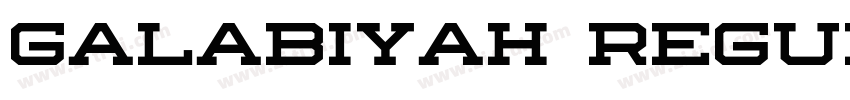 Galabiyah Regular字体转换